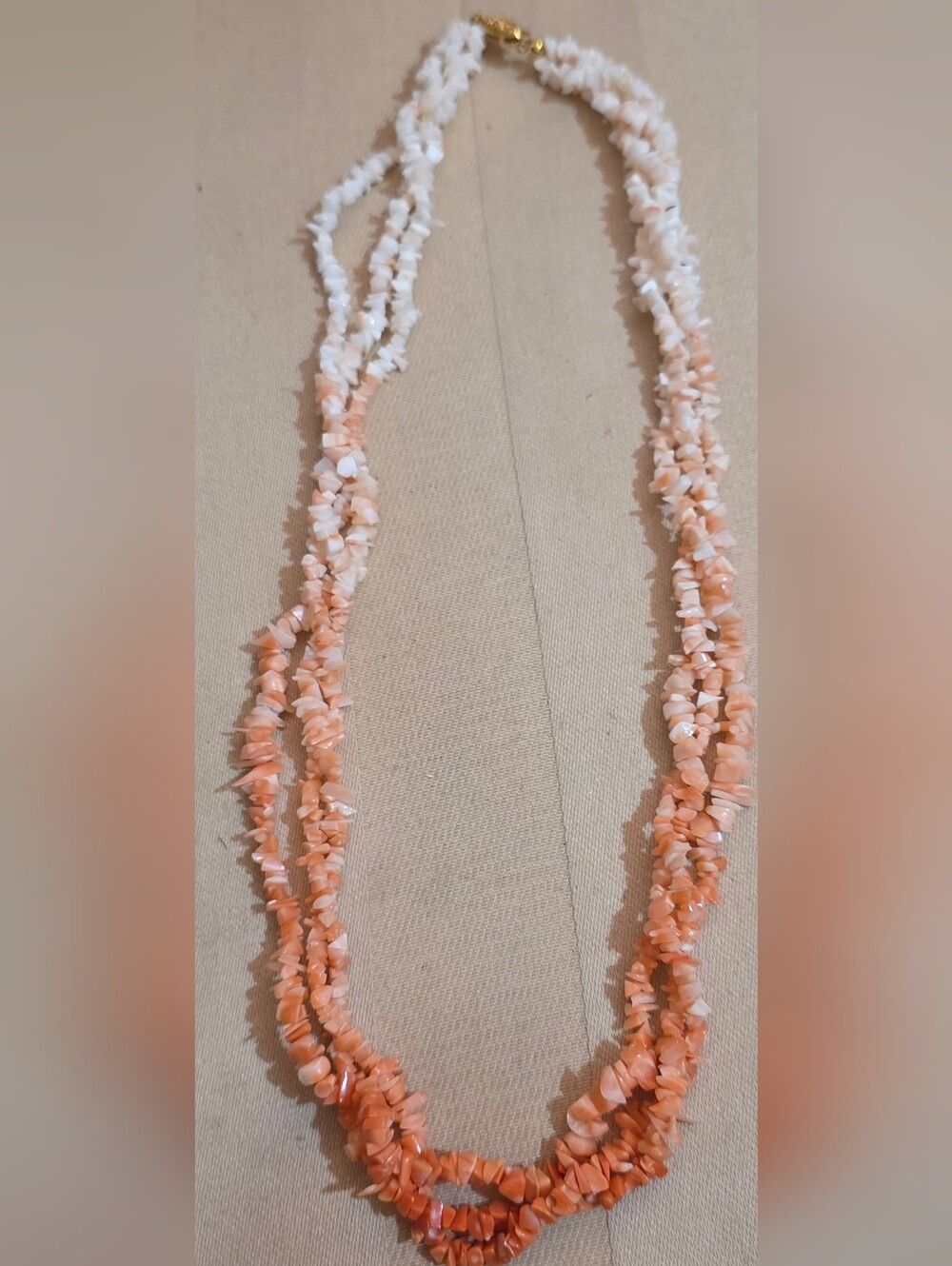 GENUINE ANGEL SKIN CORAL NECKLACE 22In